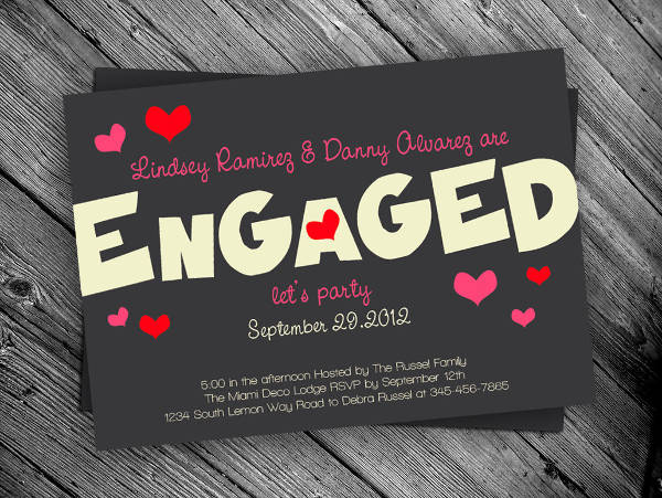 printable engagement banner