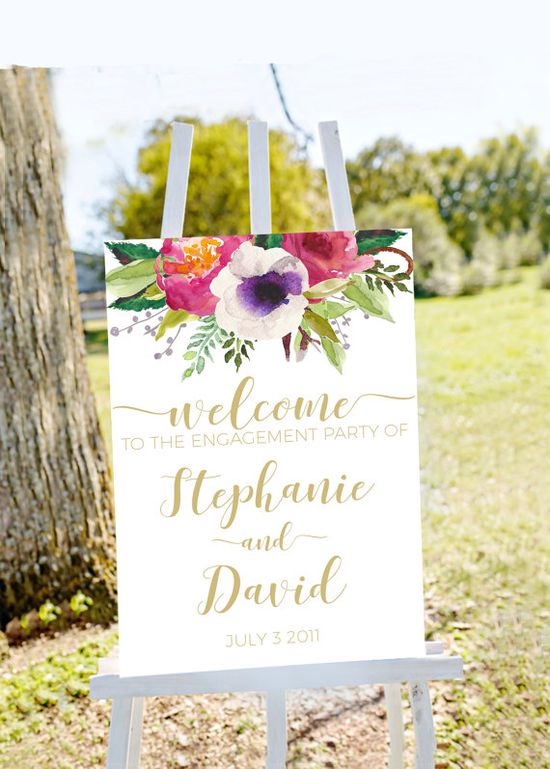 printable engagement banner