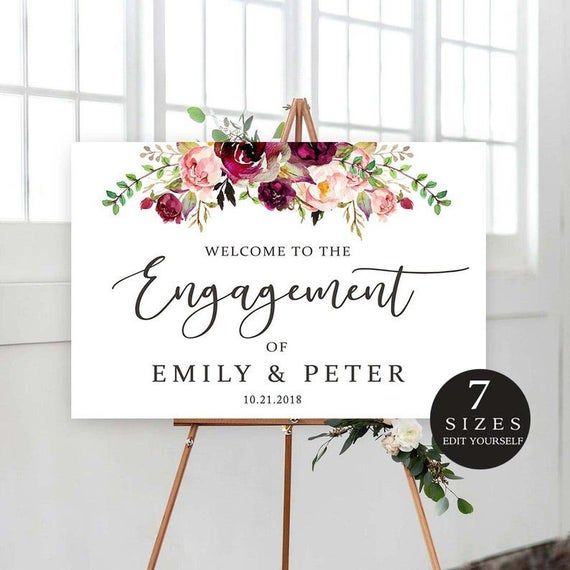 printable engagement banner