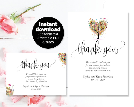 printable engagement thank you cards