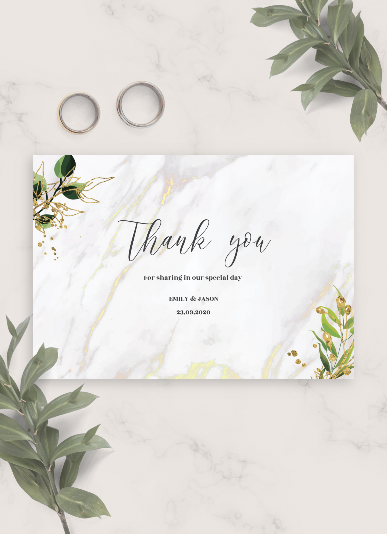 printable engagement thank you cards