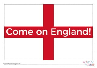 England Flag Printables