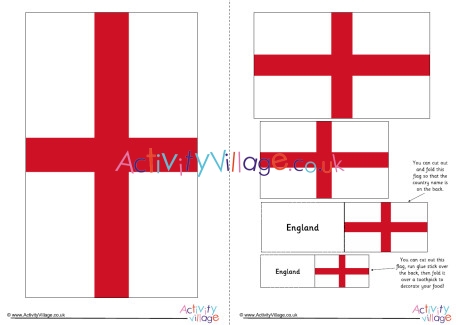 England Flag Printable