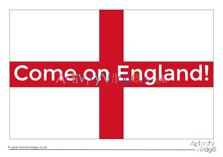 printable england flag to colour