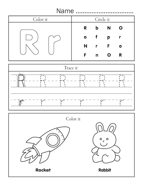 Premium Vector | English alphabet letters tracing line printable ...