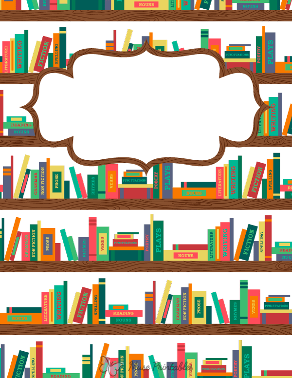 Printable English Binder Cover