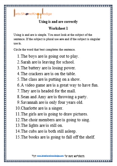 printable english grammar worksheet