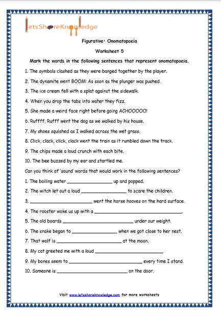 printable english worksheet for 4th grade