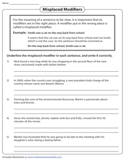 7th Grade Language Arts Worksheets