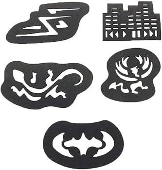 FRCOLOR Pack of 25 Hair Stencils Pattern Hair Engraving Stencils Haircut  Stencil Eyebrow Hair Shaping Hairdressing Tools Tattoo Pattern