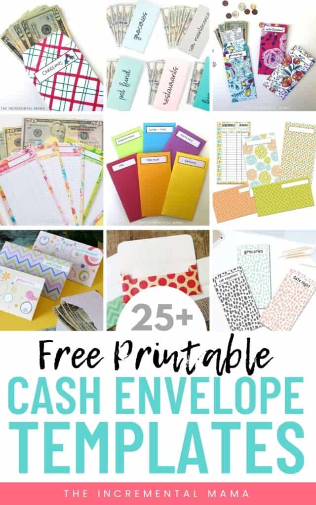 Over 25 Free Printable Cash Envelope Templates - The Incremental Mama
