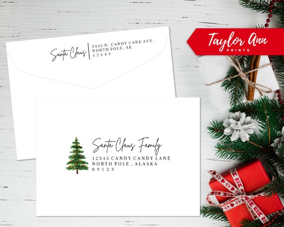 printable envelope christmas decorations