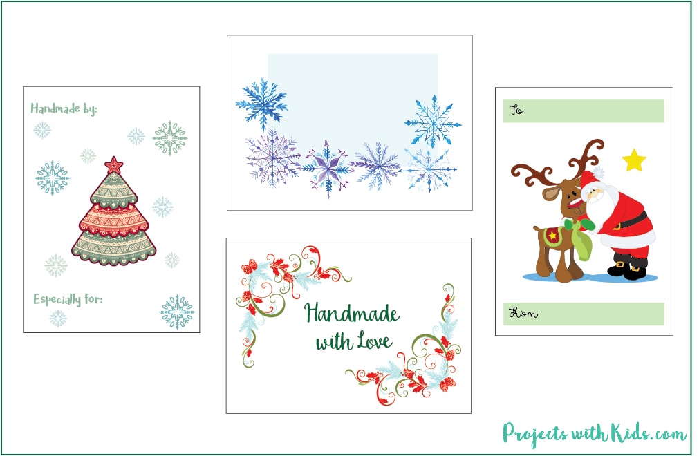 Free Printable Christmas Gift Envelopes - Projects with Kids