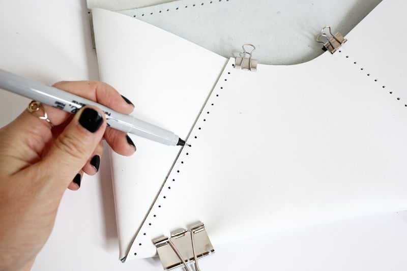 Colorblocked Envelope Clutch DIY - A Beautiful Mess