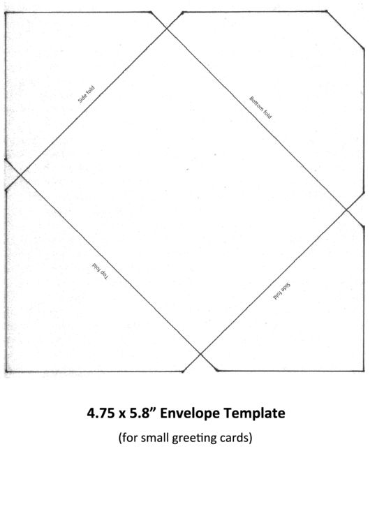 Looking for a 4.75 X 5.8 Envelope Template? Download it for free!