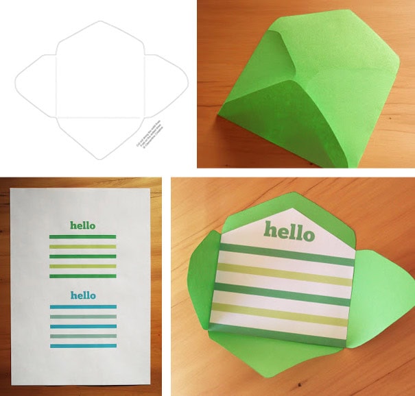 printable envelope outline
