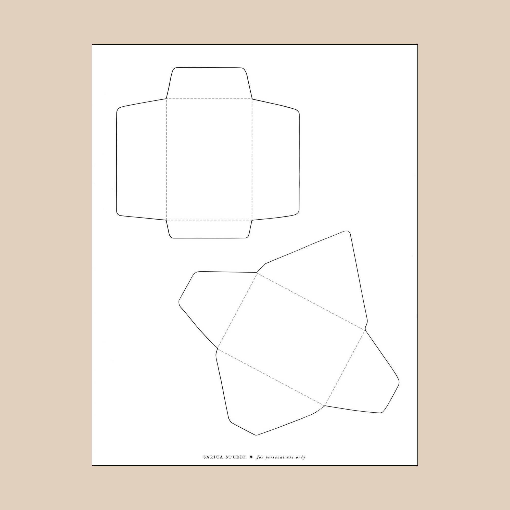 Free Mini Envelope Template Printable — Sarica Studio