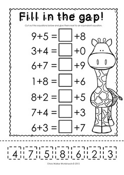 printable equation worksheet