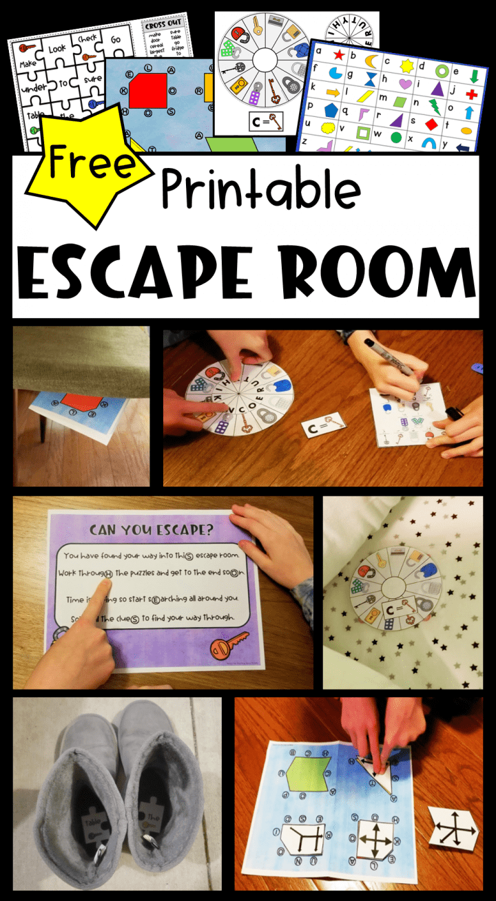 printable escape room game free