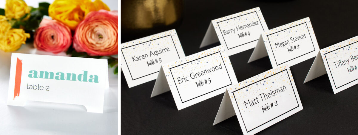 How to Make Wedding Place Cards: Tips, Ideas &  Free Templates