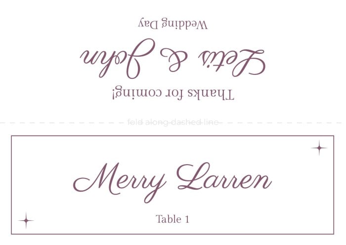 Free Wedding Place Card templates to download | Wepik