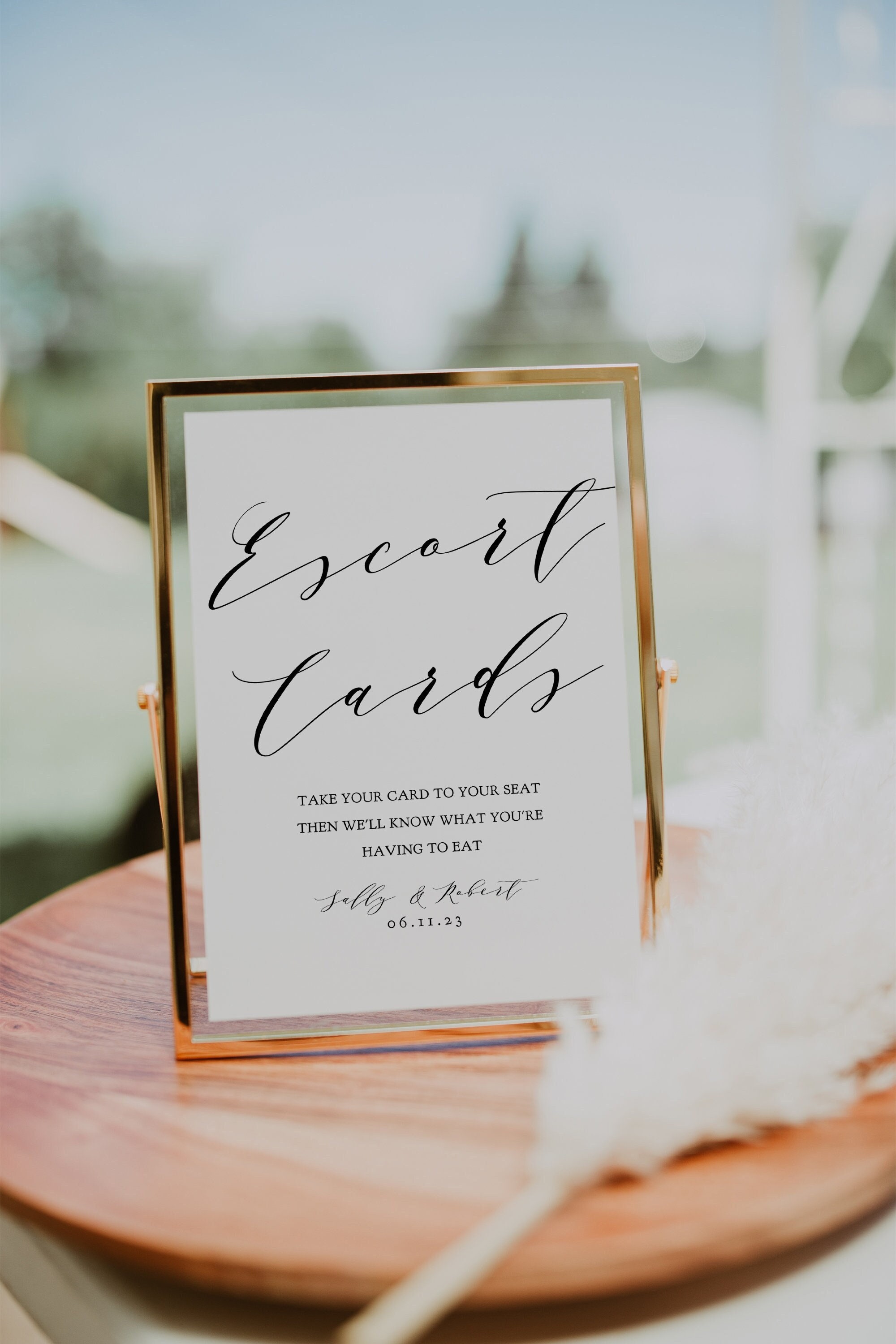 printable escort cards