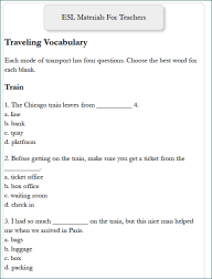 ESL Lesson Plans, Games, Materials for Teaching English