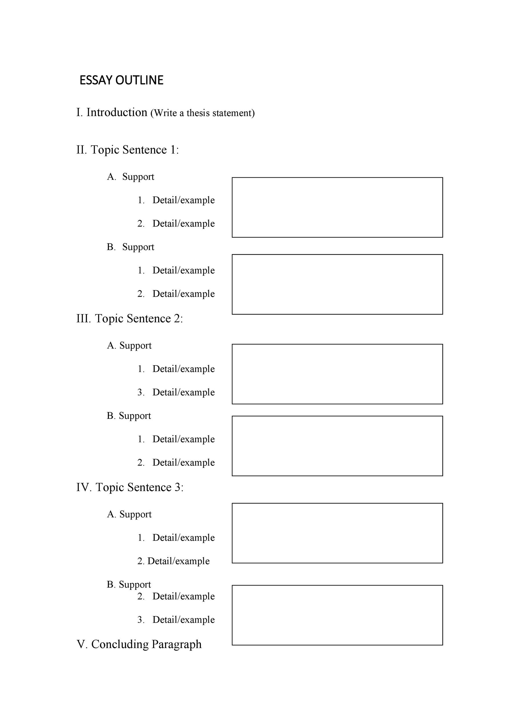 37 Outstanding Essay Outline Templates (Argumentative, Narrative ...