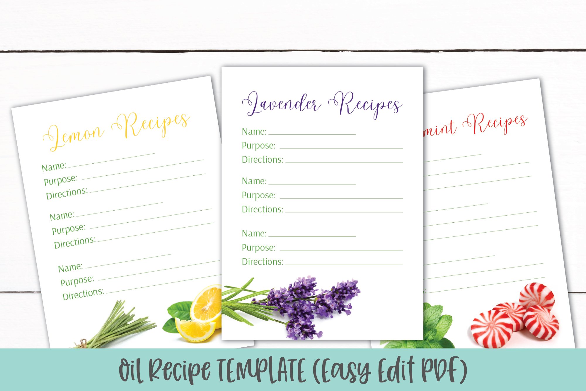 printable essential oil recipe cards