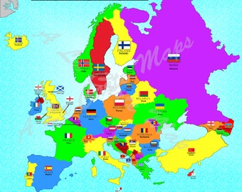 printable europe map countries and capitals