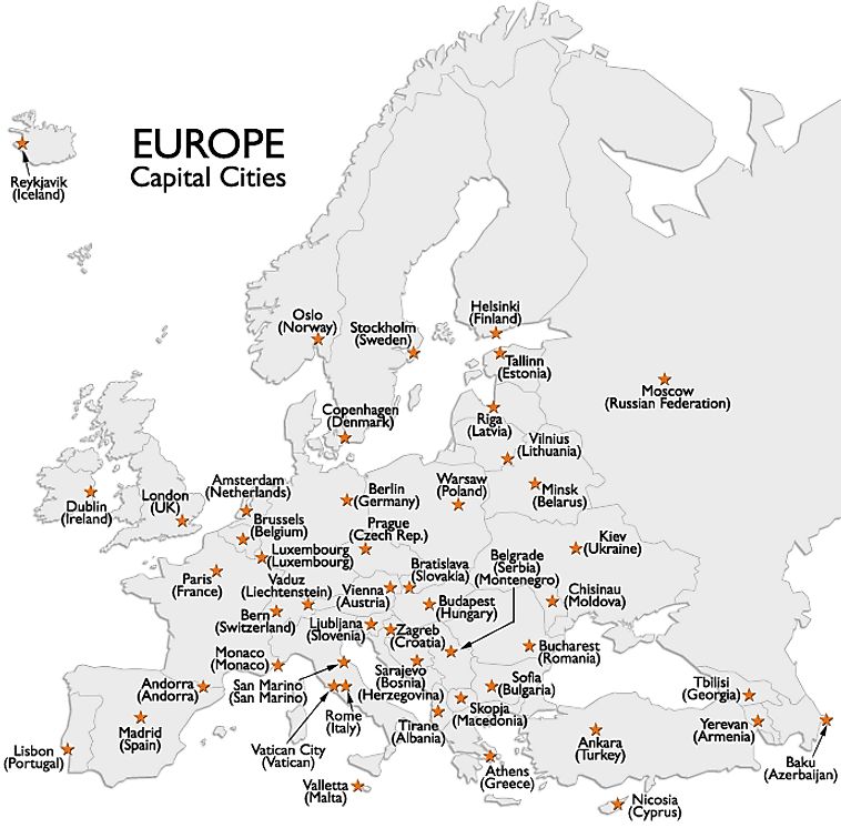 Europe Capital Cities Map and Information Page - Worksheets Library europe-capital-cities-map-and-information-page-worksheets-library