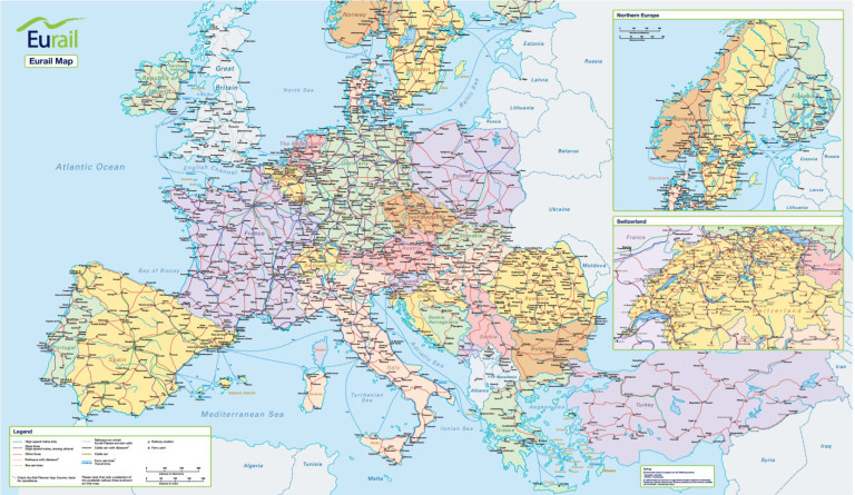 Eurail Map of Europe 2024 Please find Eurail Map 2024 of Europe as ...
