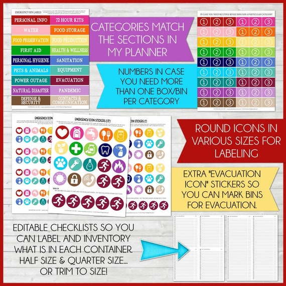 printable evacuation labels