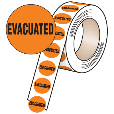 printable evacuation labels