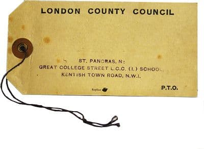 Evacuee Name Tag (Replica) | Educational Resources | WWII Evacuees