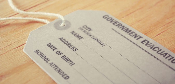 printable evacuation labels