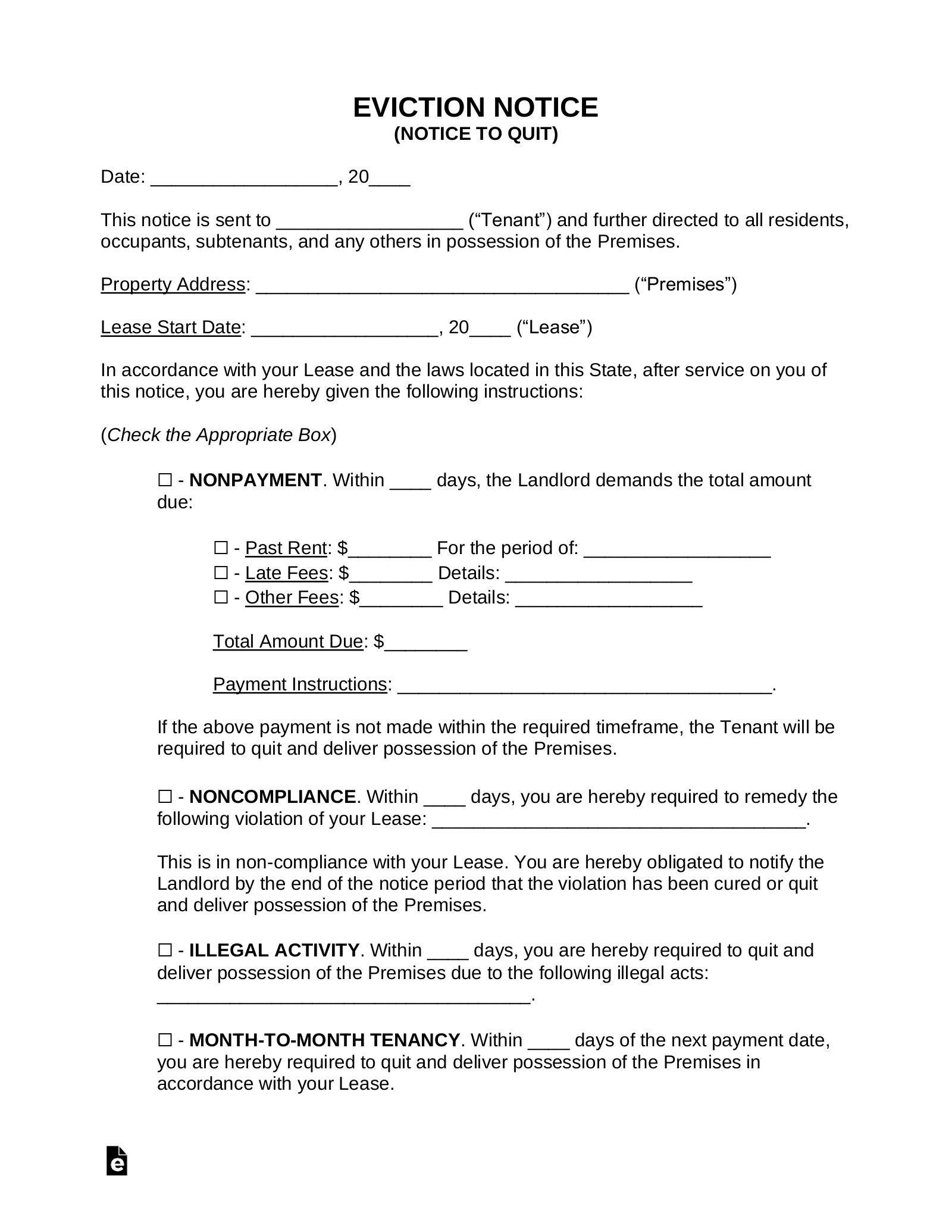 printable eviction list