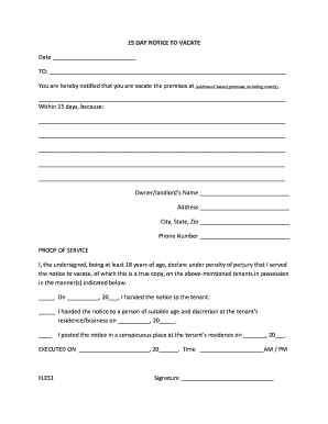 Eviction Notice Template - Fill Online, Printable, Fillable, Blank ...