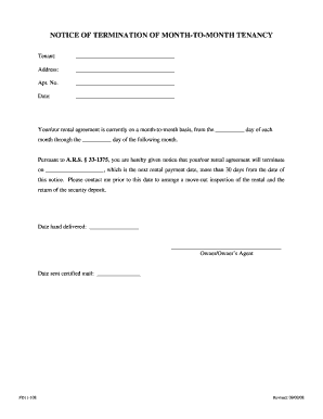 printable eviction notice arizona
