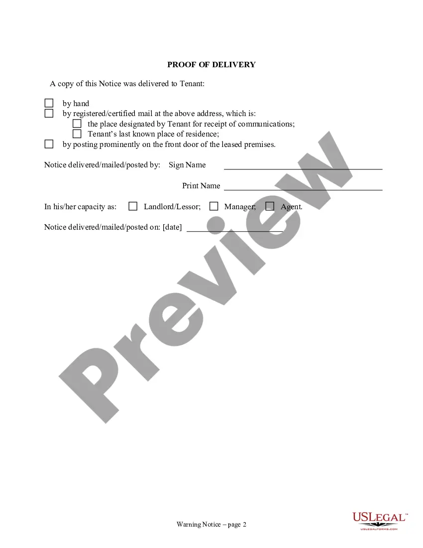 printable eviction notice arizona