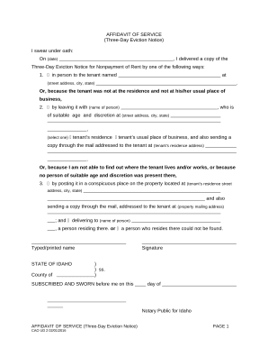 Eviction Notice Templates | DocHub