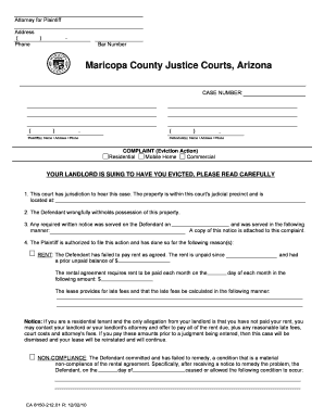 printable eviction notice arizona
