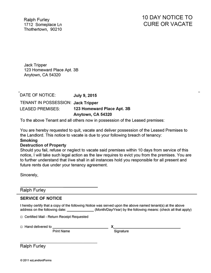 printable eviction notice arizona