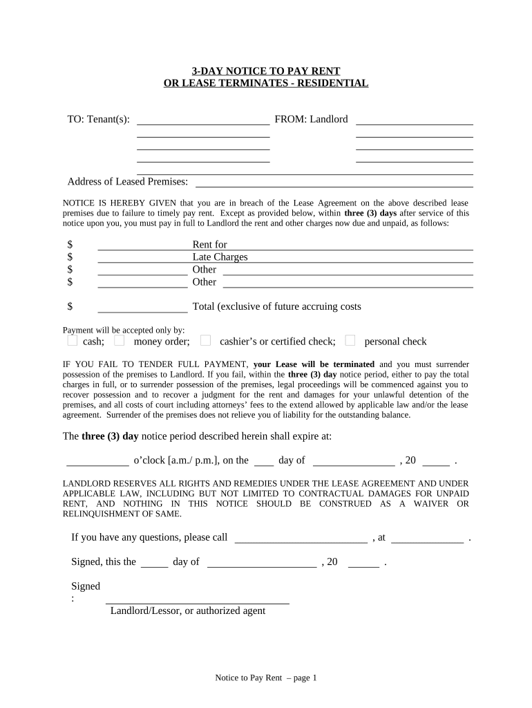 printable eviction notice colorado