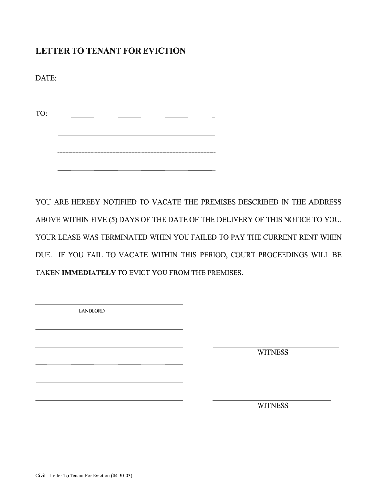 printable eviction notice colorado