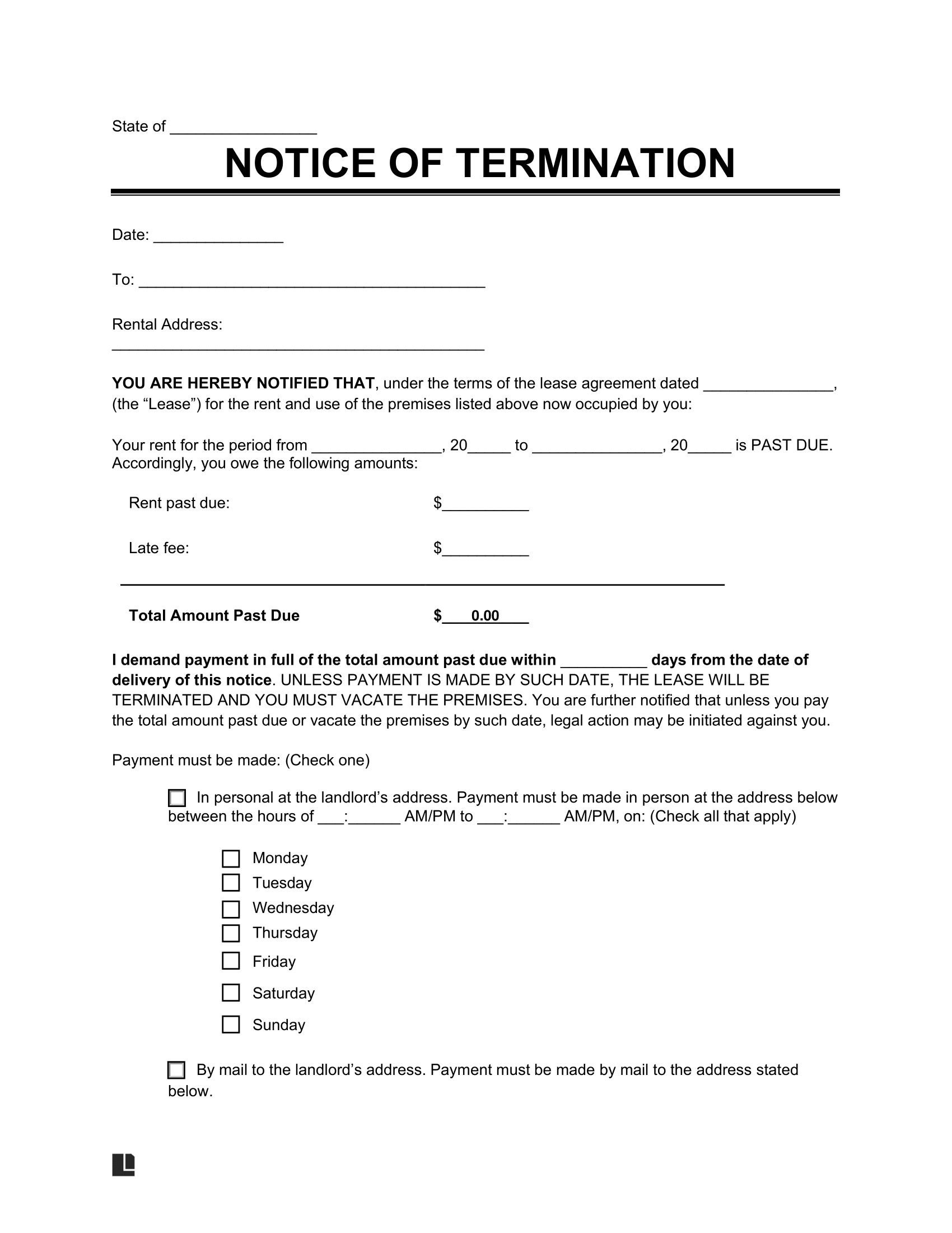 printable eviction notice colorado