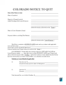printable eviction notice colorado