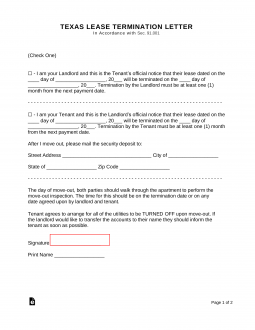 printable eviction notice for texas