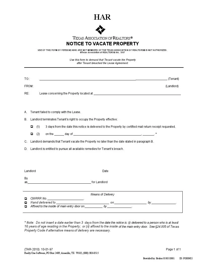 Free Texas 3-day Eviction Notice Form (Pay or Vacate) | FormsPal - Worksheets Library free-texas-3-day-eviction-notice-form-pay-or-vacate-formspal-worksheets-library