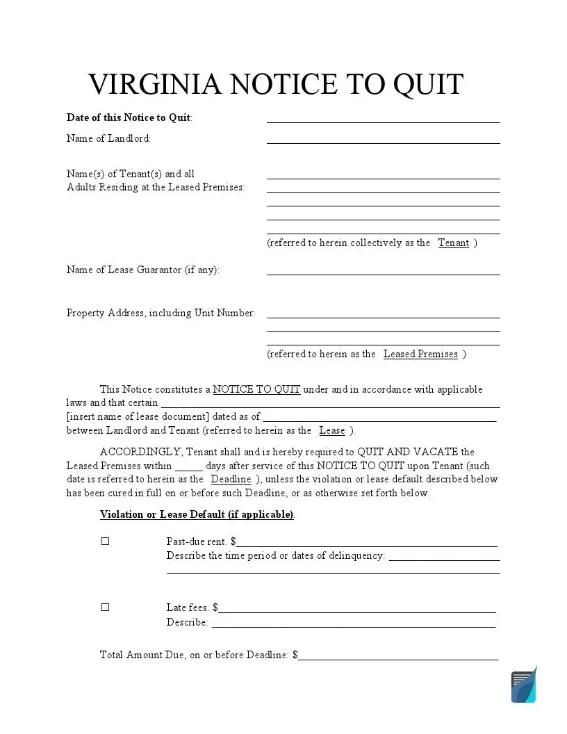 printable eviction notice for texas